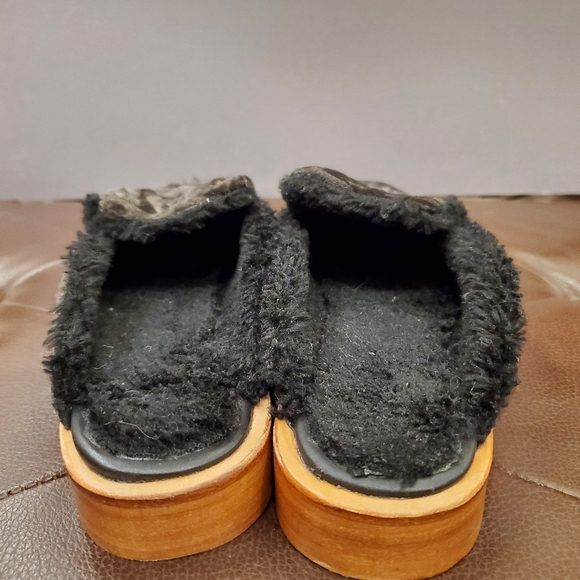 Free People Black Fluffy Mules - Picture 6 of 8